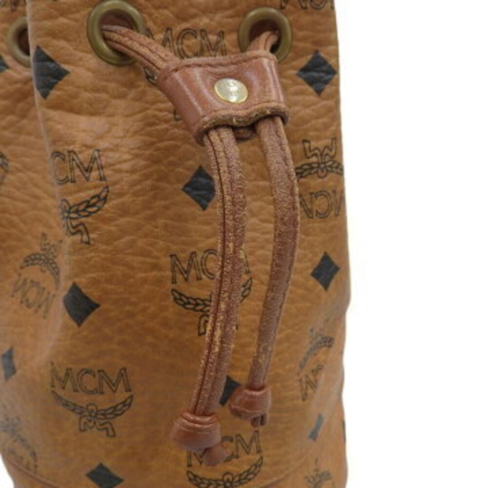 MCM Drawstring Shoulder Bag Brown - image 5